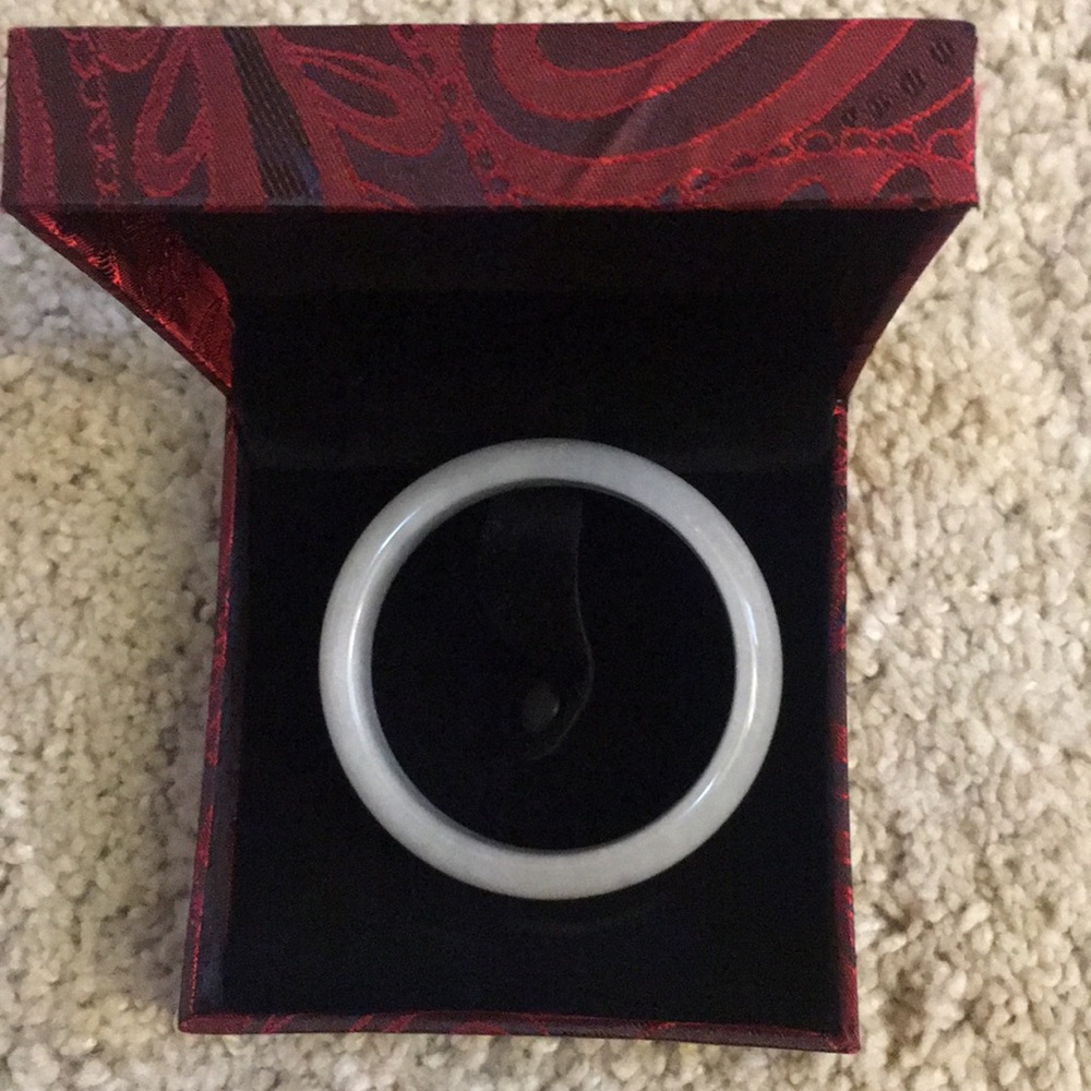 6cm White Jade Bracelet